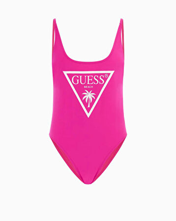 Guess One Piece Logo Detaylı Mayo