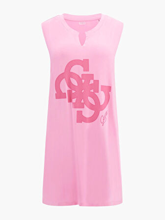 Guess 4G Sl Over Tee Kadın Pembe T-Shirt E5GI04K68D2-G66G