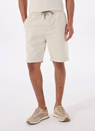Guess Slim Fit Krem Erkek Şort M5GD55WH4EAG1CV AXEL SHORT CO LIN