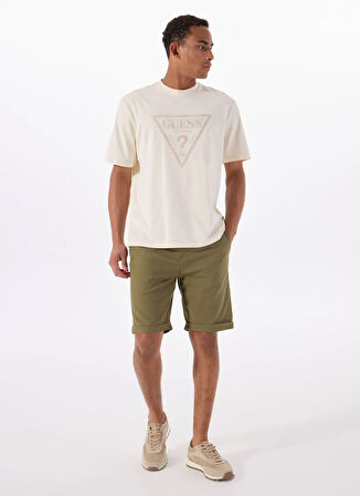 Guess Slim Fit Yeşil Erkek Şort M5GD55WH4EAG896 AXEL SHORT CO LIN