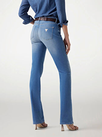 Guess SEXY STRAIGHT Kadın Mavi Jeans W5GA15D5B42-EAMD