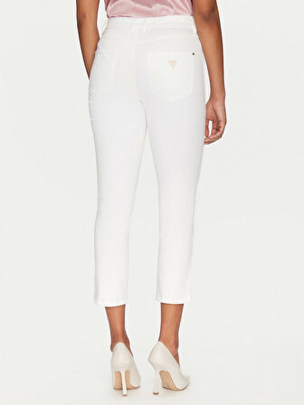 Guess Kadın Beyaz 1981 Capri Pantolon