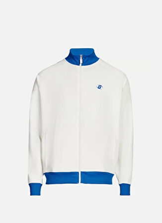Guess Erkek Beyaz Castore Fermuarlı Sweatshirt