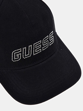 Guess Logo Baseball Kadın Siyah Aktif Şapka V5GZ01WO08O-JBLK