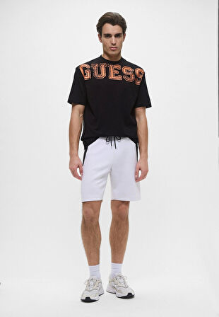 Guess Erkek Siyah Bugler Logolu Tişört