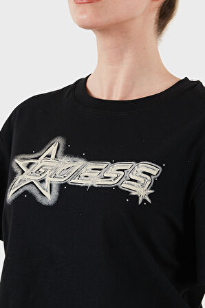 Guess Bayan T Shirt V5GI12 K9RM1 JBLK