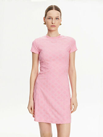 Guess Kadın  Peony Jakarlı Elbise