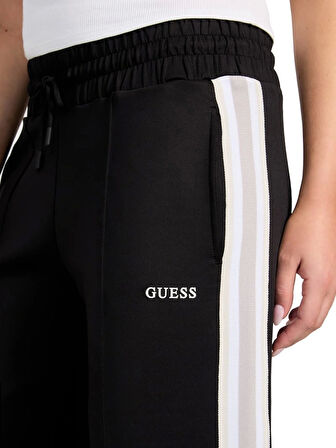 Guess Yarrow Kadın Siyah Aktif Scuba Eşofman Altı V5GB12KCRU2-JBLK
