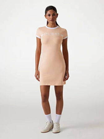 Guess Kadın Gri Active Kısa Kollu Elbise