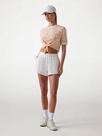 Guess Kadın Gri Bağlamalı Tişört