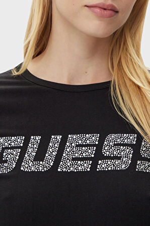 Guess Bayan T Shirt V5GI20 J1314 JBLK