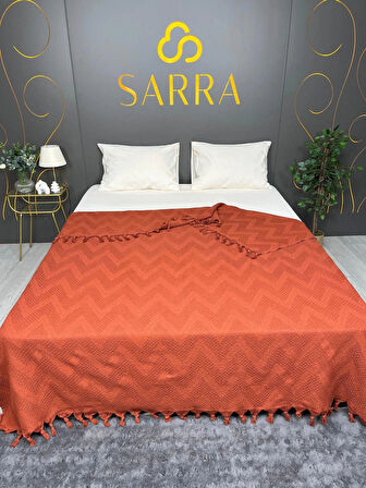 200X230 ÇİFT KİŞİLİK LİZBON PİKE - KİREMİT