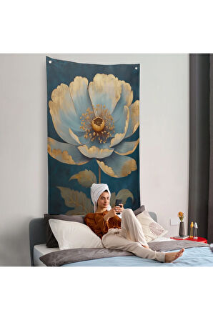 Dekoratif Çiçek Duvar Örtüsü-7626