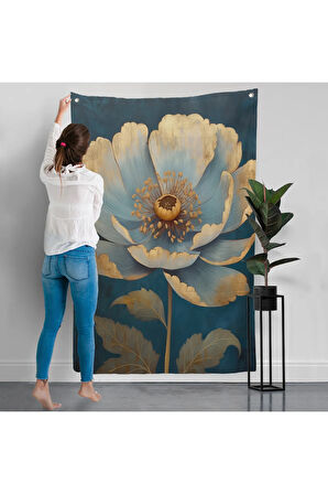 Dekoratif Çiçek Duvar Örtüsü-7626