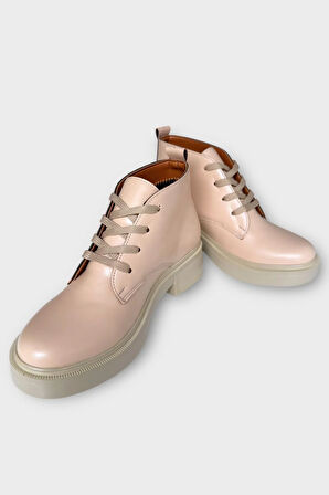 Kauçuk Yüksek Taban Kadın Bot BEJ