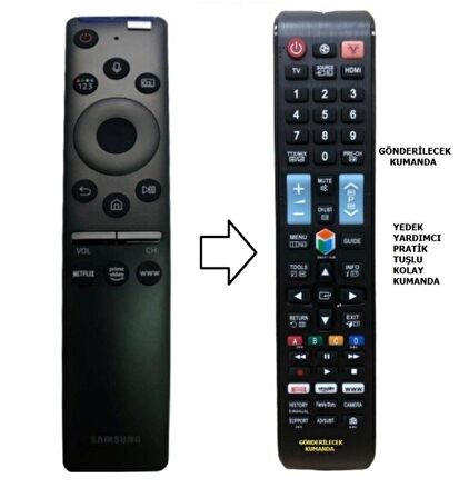 Samsung 50TU7000 4K Smart LED TV ( YEDEK KUMANDASI)