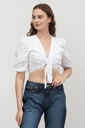 Guess Ss Silvia Top Kadın Bluz