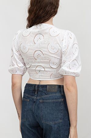 Guess Ss Silvia Top Kadın Bluz