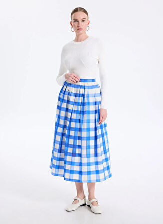 Guess Yuvarlak Yaka Standart Düz Beyaz Kazak Kadın Hanna Kadın Triko