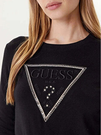 Guess Kiara Kadın Siyah Triko W5YR23Z2NQ2-JBLK