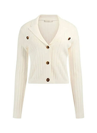 Guess Beyaz Kadın Hırka Felicit Kadın Triko Hırka