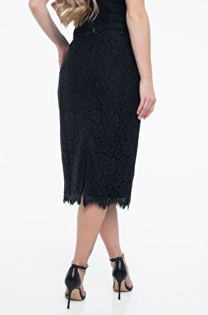 Guess Josiane Kadın Siyah Kalem Etek W5YD12WHD00-JBLK