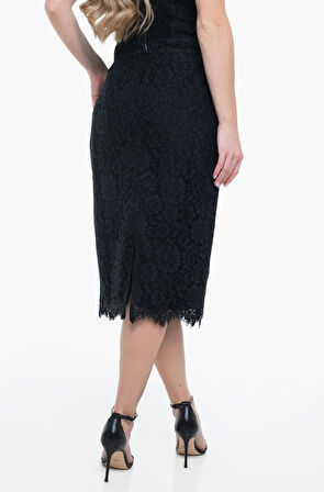 Guess Josiane Kadın Siyah Kalem Etek W5YD12WHD00-JBLK