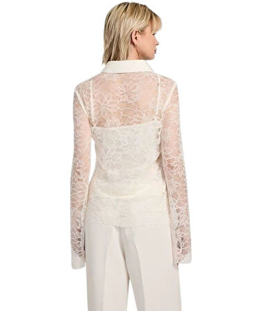 Guess Antoinette Kadın Pembe Slim Fit Gömlek W5YH58WHDY0-G133