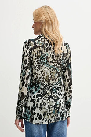 Guess Clouis Kadın Çok Renkli Relaxed Fit Gömlek W5YH0XWDW82-PJ1R