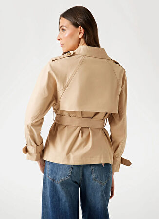 Guess Krem Kadın Trençkot Raphaelle Kadın Trençkot