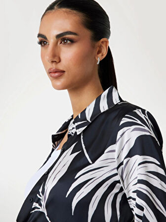 Guess Concetta Kadın Çok Renkli Slim Fit Gömlek W5YH03WF1T2-PJ1S