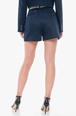 Guess Apolline Kadın Lacivert Relaxed Fit Şort W5YD13WHG92-G7V2