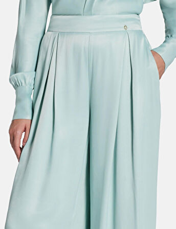 Guess Kadın Pembe Claire Bol Paça Pantolon