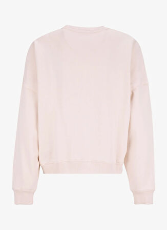 Guess Yuvarlak Yaka Baskılı Krem Kadın Sweatshırt Rachele Kadın Sweatshirt