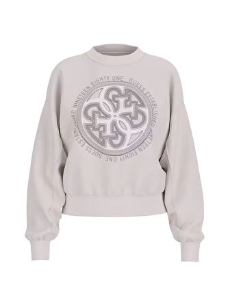 Guess Cn 4G Logo Hofix Kadın Sweatshirt W5YQ07KB681