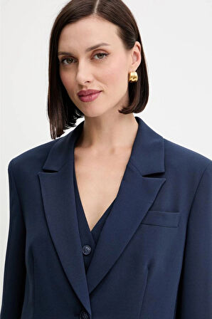 Guess Theoline Kadın Lacivert Blazer W5YN46WGHC2-G7P1