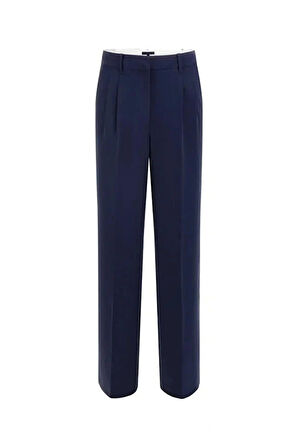 Guess Theoline Kadın Lacivert Regular Fit Pantolon W5YB08WGHC2-G7P1