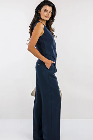 Guess Theoline Kadın Lacivert Bluz W5YH55WGHC2-G7P1