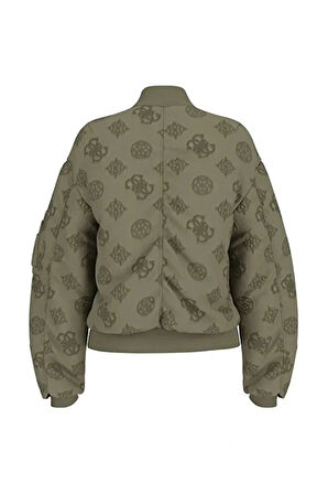 Guess Philomene Kadın Yeşil Bomber Ceket W5YL08WHDK2-G896