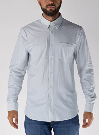 Guess Sunset Erkek Mavi Slim Fit Gömlek M4RH34WFKM0-S7AC