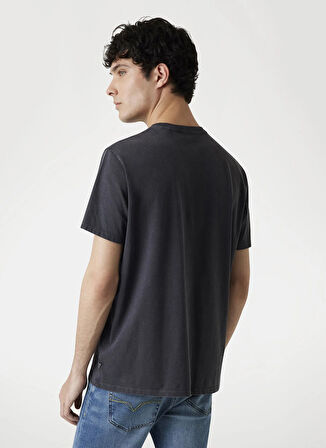 Guess Bisiklet Yaka Baskılı Siyah Erkek T-Shirt M5YI42KBW41-JTMU Embroid Erkek Regu