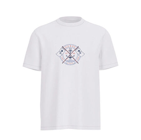Guess Marina Erkek Beyaz Regular Fit T-Shirt M5YI62K8FQ4-G011