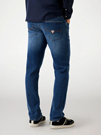 Guess Finnley Erkek Lacivert Slim Fit Jean M5YAS2D5QB1-CULR