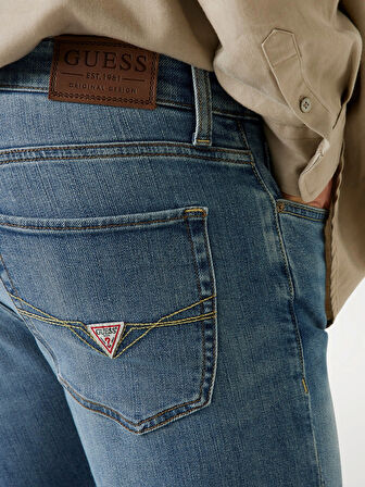 Guess Mason Erkek Mavi Regular Fit Jean M5YAR7D5QH1-GRD1
