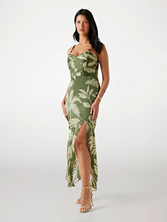 Guess Stacie Kadın Çok Renkli A Kesim Elbise W5YK64WCWF2-P8HH