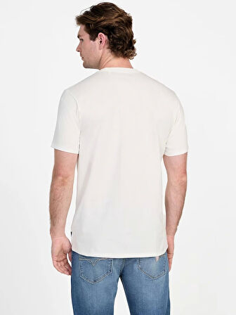 Guess Cactus Erkek Beyaz Regular Fit T-Shirt M5YI45KBW41-G018