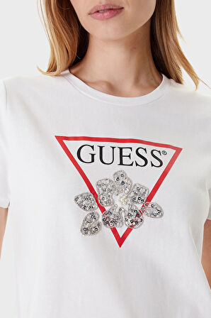 Guess Bayan T Shirt W5YI38 I3Z14 G011