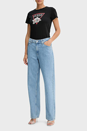 Guess Bayan T Shirt W5YI38 I3Z14 JBLK