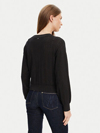Guess Lyla Kadın Siyah Triko Hırka W5YR01Z2ZK2-JBLK