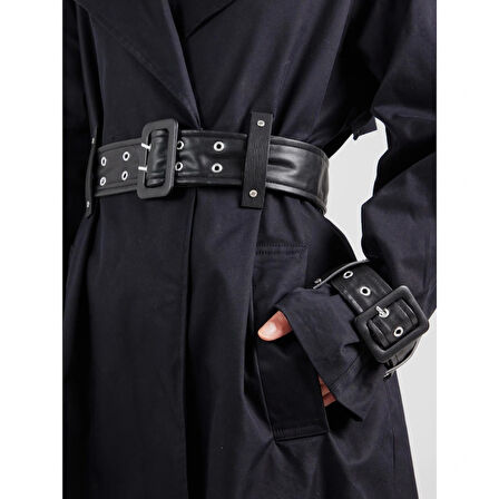 Guess Raphaelle Kadın Siyah Trençkot W5YL02WHDF1-JBLK